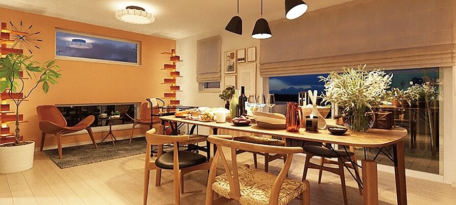 家族が集まりやすい動線を考えた注文住宅のダイニング空間