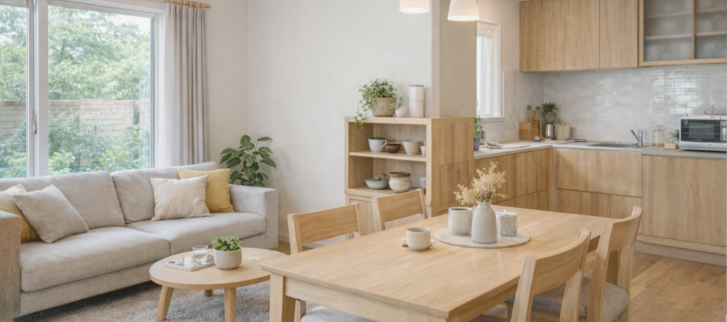 東海市で戸建て住宅をリフォームしたリビング・ダイニングの施工事例