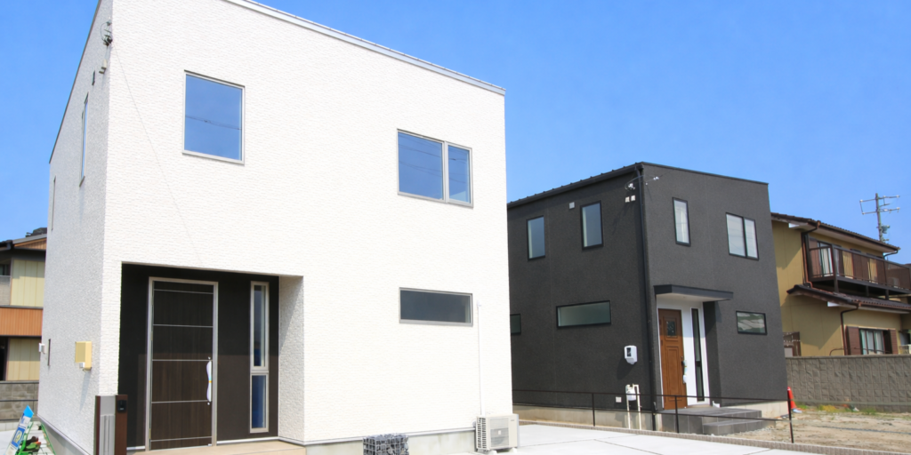 東海市の工務店イースタイルホームの施工事例 シンプルモダンな注文住宅外観